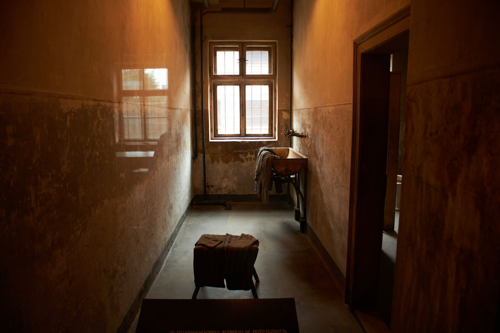 Interior of Block 11 at Auschwitz I