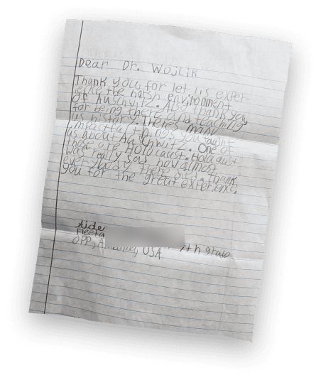 Letter from a young participant 2